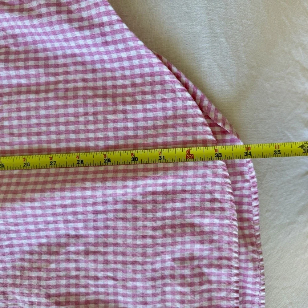 Vintage Ralph Lauren Button‎ Shirt 2XL Big Classic Fit Pony Gingham Plaid Pink